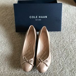 Like new Cole Haan 7.5  Tali Wedge in Maple Sugar